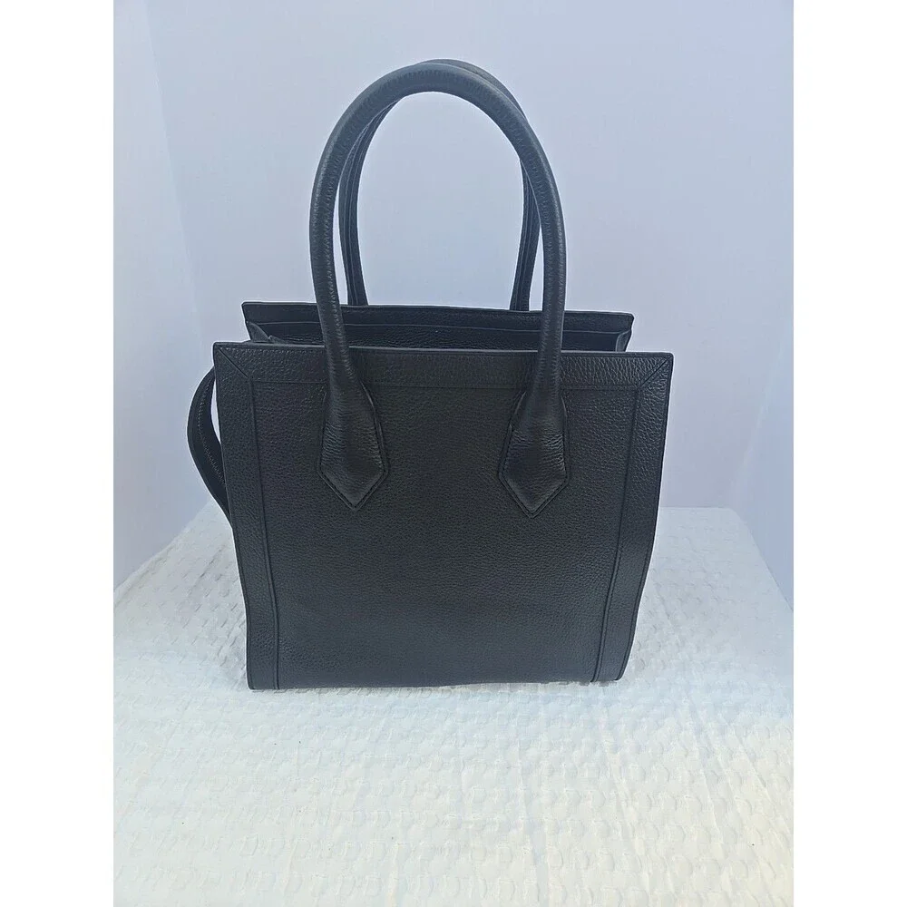 Henri Bendel Rivington  Tote Bag Black Leather